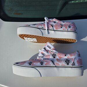 Vans Doheny California Poppy White Floral Platform Vans - New /  Sz 9.5 us Vans